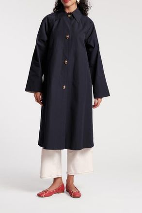 Frances Valentine Spiffy Trench in Navy at Nordstrom, Size X-Large
