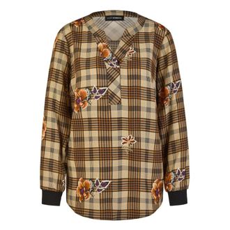 Doris Streich Camicetta in Viscosa - - Blouses & Shirts - Donna - Marrone - 5XL
