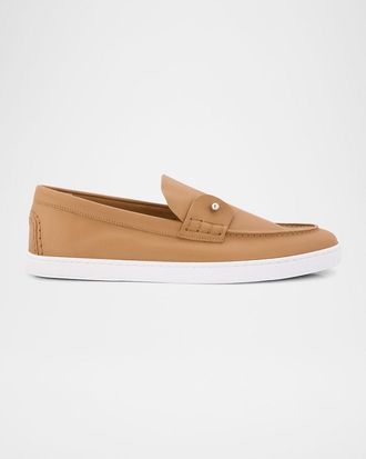 Christian Louboutin Men & apos;s Chambeliboat Leather Slip-On