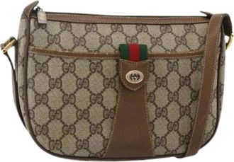 Gucci Pre-owned Cross Body Bags, female, Beige, Size: ONE SIZE Pre-owned Vintage Shoulder Bag