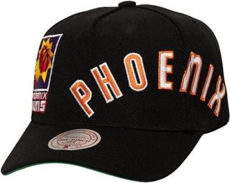 Mitchell & Ness Mens Mitchell & Ness Black Phoenix Suns Busted Logo Wordmark Wrap-Around Pro Pinch Adjustable Hat at Nordstrom