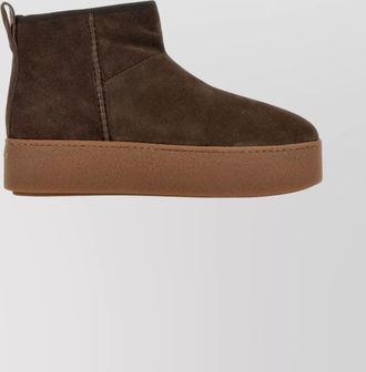 Hogan suede platform ankle boots
