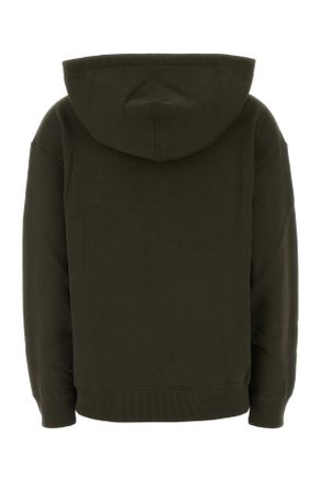 Jil Sander Womens Olive Green Cotton Sweatshirt 312 Exterior: Felpe Sweater