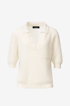 Fabiana Filippi Polo aus Strick mit Lurex verziert