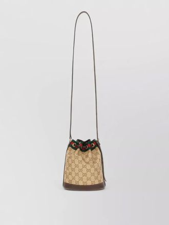 Gucci gg fabric mini bucket bag adjustable strap