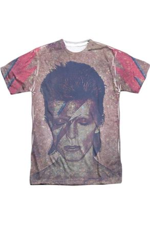Gildan David Bowie Glam Short Sleeve Adult Poly Crew T-Shirt