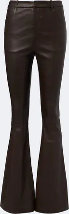 Vince Leather flared pants