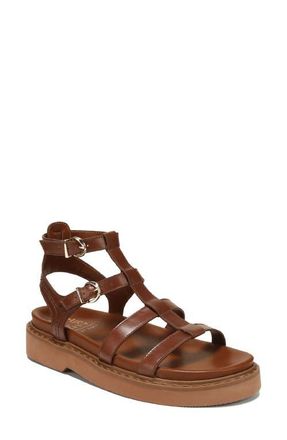 Naturalizer Lexie Ankle Strap Platform Sandal in Caramel Brown at Nordstrom, Size 11
