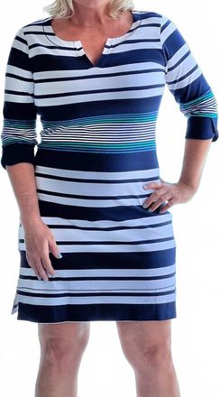 Hatley Lucy Mini Dress In Navy Stripes
