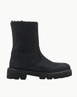 Aquatalia Womens Eloise Suede Boots In Black Nubuck