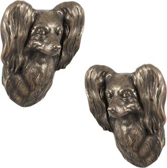 OEM Papillon, Spaniel Continental: Estatuilla De Perro, Busto Colgante, Decoraci&oacute;n &Uacute;nica Para Un Amante De Los Perros De Art-dog