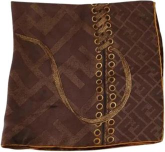 Fendi Pre-owned Carr&eacute; Sjaal - Dames - Vintage Accessoires - Bruin - ONE Size - Vintage