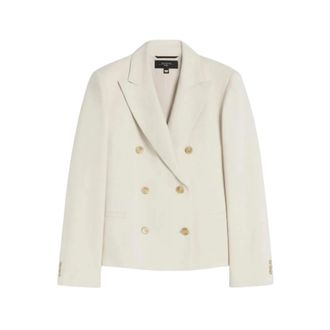 Max Mara Blazers, female, Beige, Size: 2XS Max Mara Weekend Jackets Beige