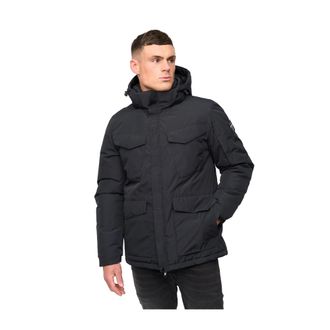 Crosshatch Mens Plentons Jacket (Black) - Size X-Large