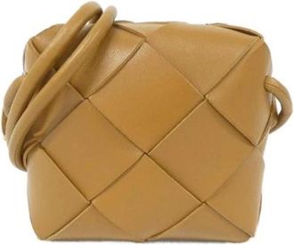 Bottega Veneta Pre-owned Cross Body Bags, male, Brown, Size: ONE SIZE Pre-owned Lamb Shoulder Bag