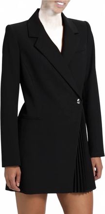 A.L.C. Callen Pleated Blazer Mini Dress In Black