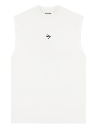Represent graphic-print tank top - White