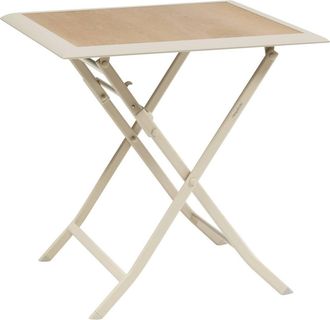 Hesperide Mesa De Jard&iacute;n Plegable Azua 2 Plazas Beige 71x71cm - Hesp&eacute;ride
