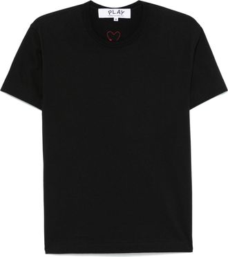 Comme Des Garçons Tshirt Red Emblem Knit Axt340051