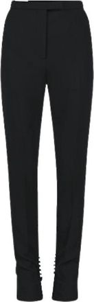 Dries Van Noten Zwarte Broek - Dames - Slim Fit Broeken - Zwart - S - Broeken