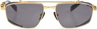 Balmain Brigade V Zonnebril - Heren - Zonnebrillen - Zwart - ONE Size - Accessoires