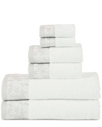 Superior Wisteria 6Pc Soft Absorbent Cotton Towel Set