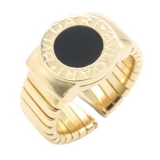 Bulgari Gold Black Yellow Gold (18K) Band Ring (Pre-Owned)