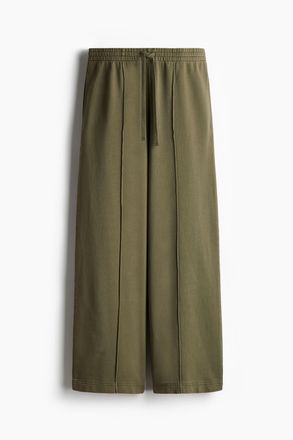 H&M Sweatpants mit Falten - Dunkles Khakigr&uuml;n