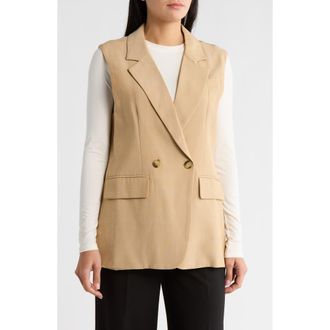 Lucy Paris Sanna Long Vest in Camel at Nordstrom Rack, Size X-Small