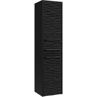 Badplaats Columna de ba&ntilde;o Etna 30 x 35 x 130 cm - Negro mate - Mueble colu