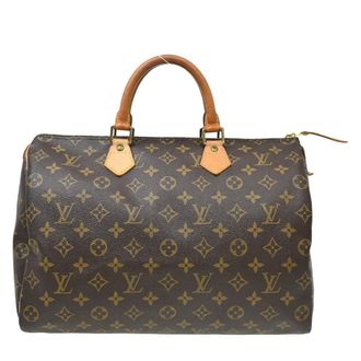 Louis Vuitton Speedy Handbag Monogram Canvas Brown Canvas Handbag (Pre-Owned)