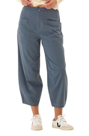 Threads 4 Thought Lauren Crop Barrel Stretch Twill Pants in Raindrop at Nordstrom, Size X-Large