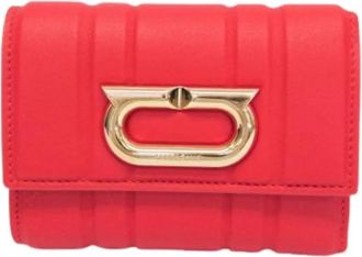 Ferragamo Pre-owned Wallets, female, Red, Size: ONE SIZE Pre-owned Leather Wallet
