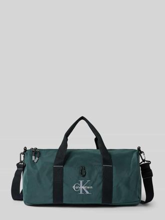 Calvin Klein Weekender mit Label-Stitching in Petrol, Größe 1
