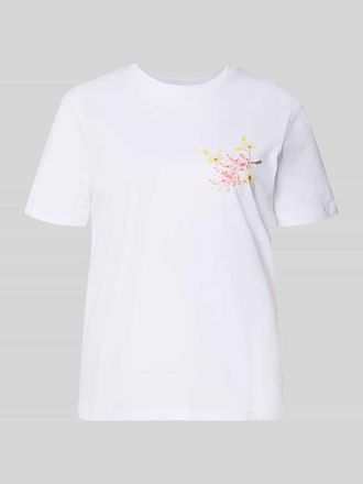 Pieces Regular Fit T-Shirt aus reiner Baumwolle Modell BRIANNA in Weiss, Gr&ouml;&szlig;e XL