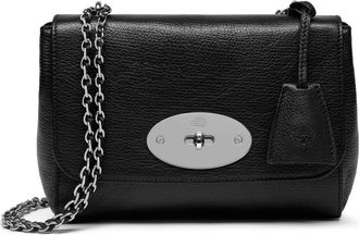 Mulberry Lily Leather Satchel in Black /Silver at Nordstrom