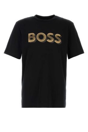 HUGO BOSS Black Cotton T Shirt