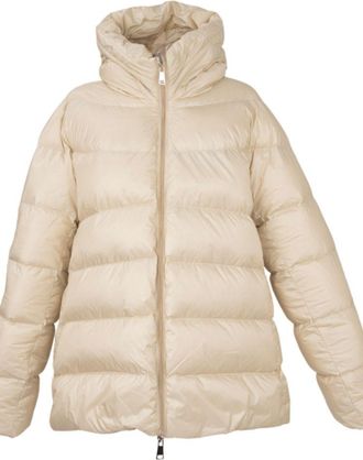 Sergio Moretti Beige Puffer Jacket With High Collar And Hood