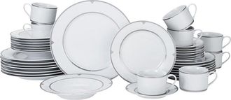 Mikasa Regent Bead 40Pc Porcelain Dinnerware Set, Service For 8