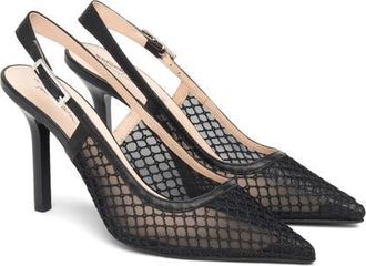 Nero Giardini Slingback Pointed Toe Pump in Black at Nordstrom, Size 10Us