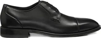 BOSS cap-toe derby shoes - men - Leather/Calf Leather/Calf Leather - 12 - Black