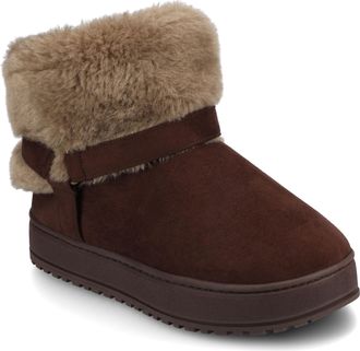 Journee Collection Womens Thada Sherpa Slipper Bootie