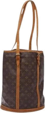 Louis Vuitton Tweedehands Canvas Louis Vuitton tassen - Dames - Vintage Tas - Bruin - ONE Size - Leer - Vintage