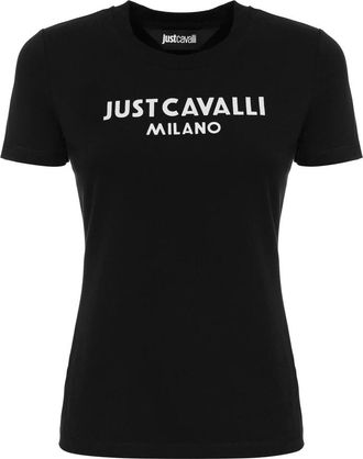 Just Cavalli T-shirts en Polos - Dames - T-shirts - Zwart - M - Tops