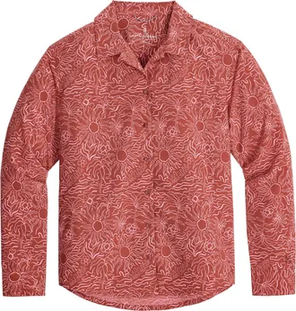 Royal Robbins Womens Salathe Sun Shirt L/S Red XL