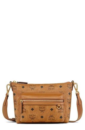 MCM Aren Crossbody in Visetos in Cognac at Nordstrom