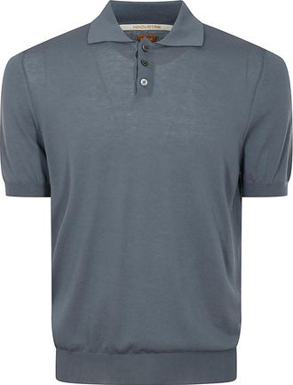 Hindustrie Heren, Tops, Blauw, Maat: 2XL Katoen