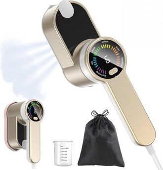 OEM Plancha De Viaje Port&aacute;til Con Led Y 6 Modos Inteligentes: Mini Plancha De Vapor Para Ropa