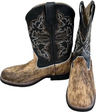 Roper Womens On Hide Boot In Dark Hair