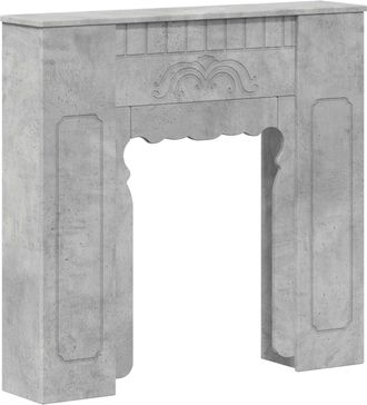 vidaXL Marco De Chimenea Gris Hormig&oacute;n 93 X 20 X 89 Cm Vidaxl